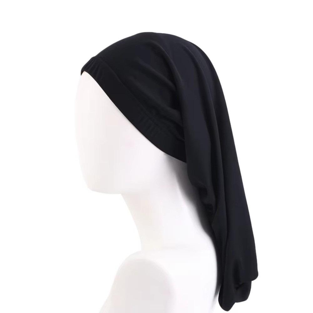 Long Tail Sleep Cap Solid Color Night Cap Comfortable Hair Bonnet Unisex