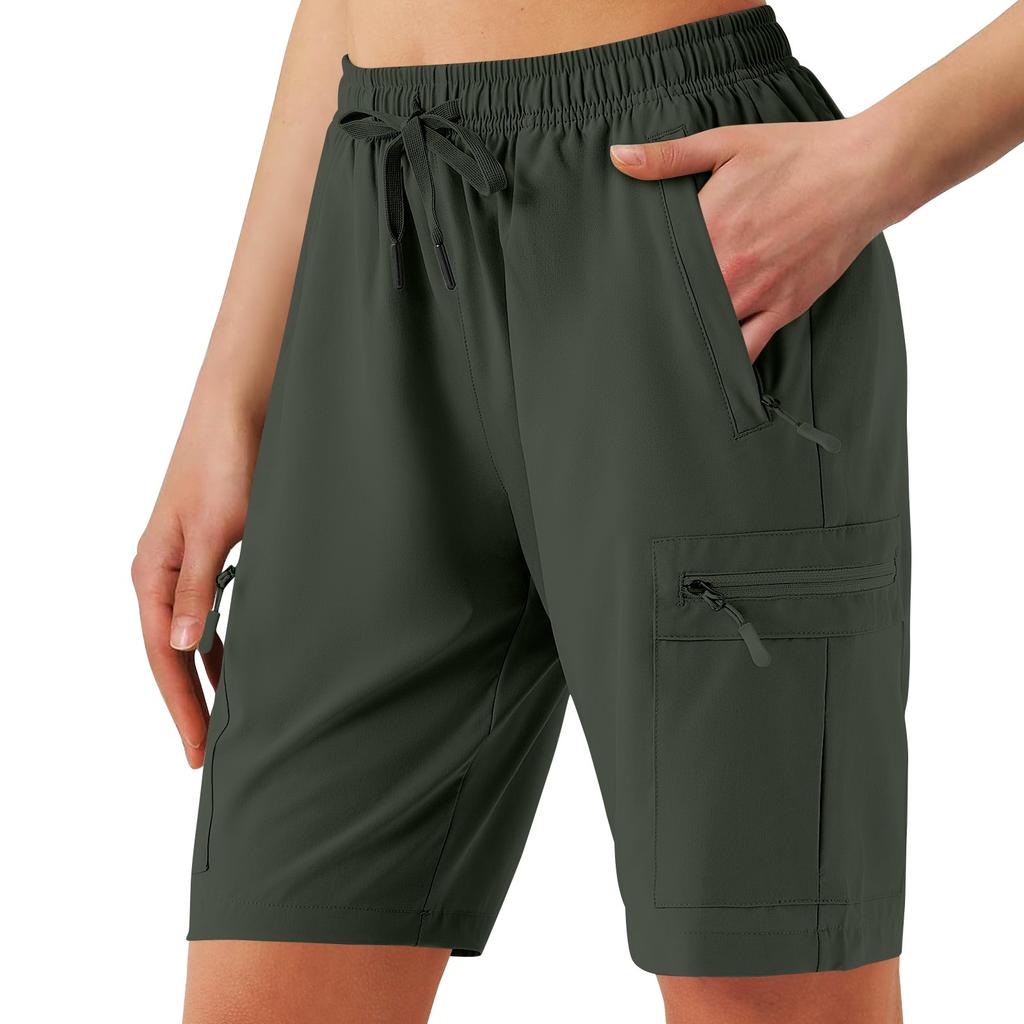 Shorts de randonnée décontractés pour femmes avec poches