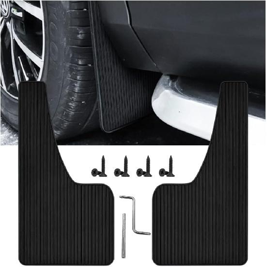 2Pcs Car Mud Flaps Fender Splash Guards, PVC Mudguard Fender Flares with Hardware Front and Rear, Universal Sports Mud Flaps Guards Splash, Exterior