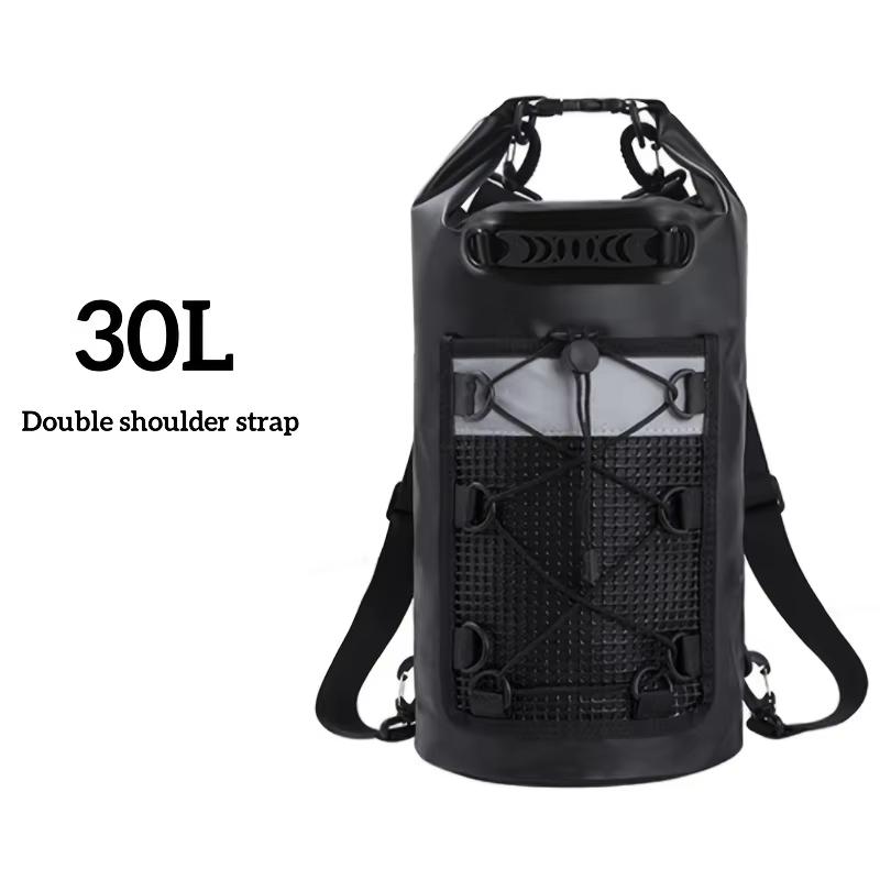 30L Floating Dry Bag for Kayaking Swimming Beach Waterproof Water Sports Rafting Boating Backpack Mesh Kayak Roll Top Travel Bag