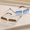 2 Pairs of Rectangular Frameless Versatile Fashionable Women'S Daily Glasses