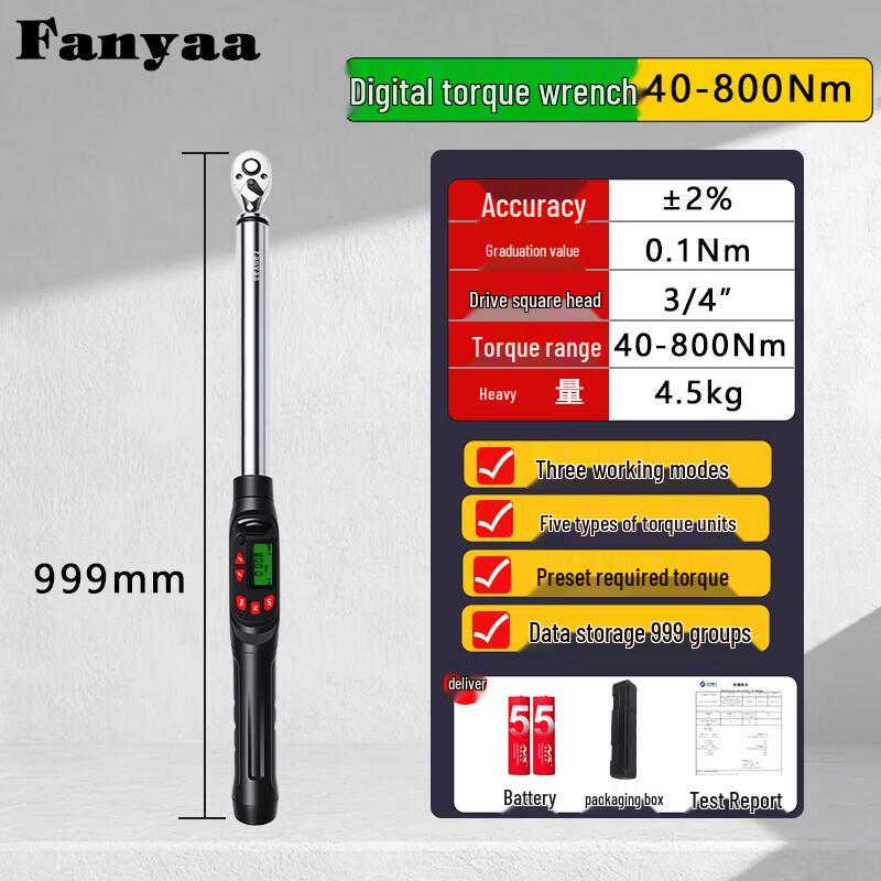 

FanyaaQB Digital Adjustable Torque Wrench