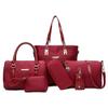 ew women's , fashionable nylon cloth mother and child bags, six-piece set, portable one-shoulder messenger women's bags