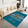 Jaguars Football Personalized Name Carpet Perfect for Study Room Living Rooms Dining Room Game Room Anti-slip Rug Anime Office Decor