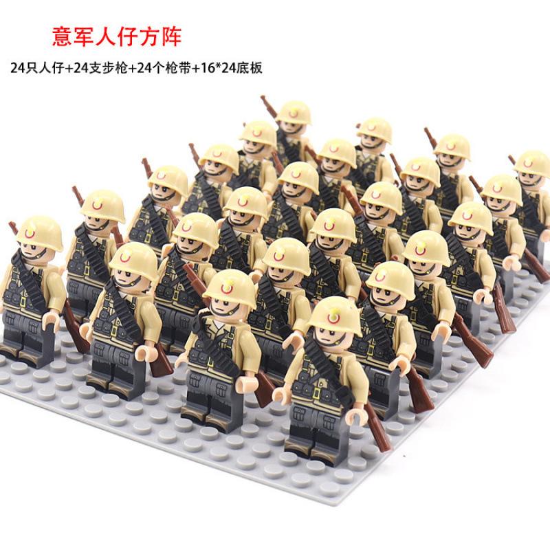 Military German, Soviet And American Legion New Doll Phalanx Set Rifle Assembly Building Block