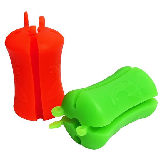 Fishing Rod Fixed Ball 3/4/6/12MM 4 Holes Portable Universal TPR Fishing Pole Holder Straps Fixing Clip Fly Fishing Accessories