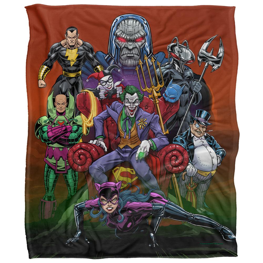 Justice League Rogues Gallery Silky Soft Touch Blanket