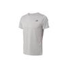 New Balance T Shirts Men's Gray Crew Neck Moderate Straight Fit AMT01012-AG