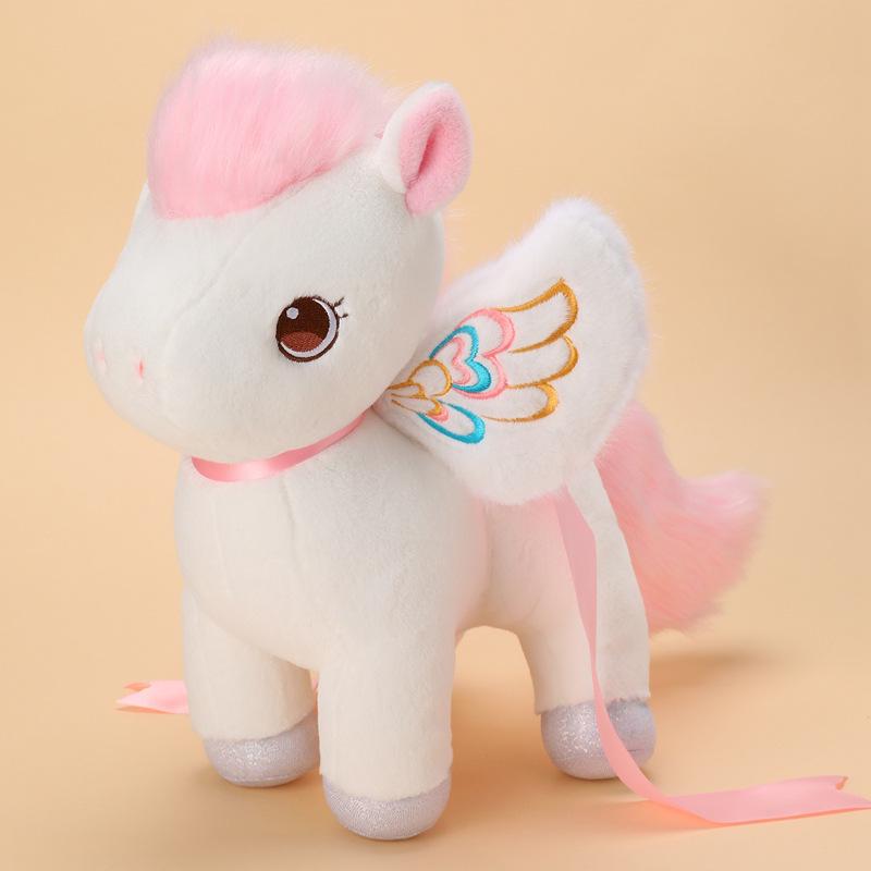 

Year of the Horse Unicorn Plush Pillow for Kids - Cute Sleeping Doll Toy Keychain 13 cm