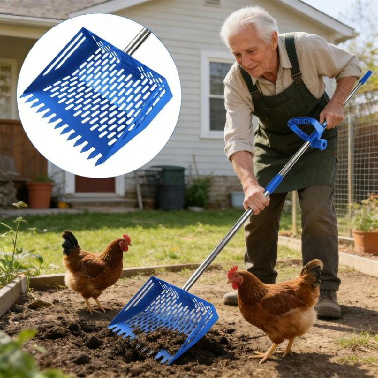 Strong Steel Chicken Waste Shovel constructed For Frequent Use In Homesteads And Properties