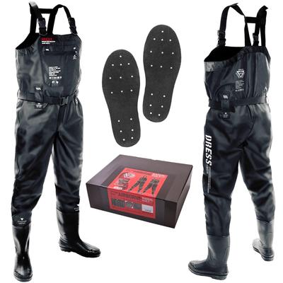 DRESS Waders Waders Hauteur Poitrine AIRBORNE M Feutre Crampons Prévention des Catastrophes Catastrophe "Feutre Crampon" [Hauteur] 165-170 [Bottes] 25-25.5