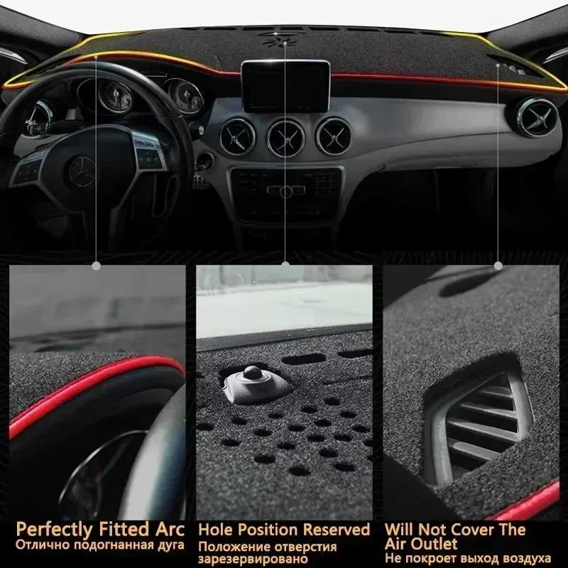 For MGS5 EV MG ES5 ES34 2024 2025 2026 Car Center Console Mat Anti-sun Anti-slip Avoid Light Dashboard Dashmat Auto Interior
