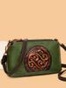 2025 Retro Ethnic Style Women's Genuine Leather Crossbody Bag for Middle-Aged Women