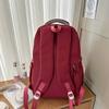 Girls Letter Backpack High School Students Schoolbag