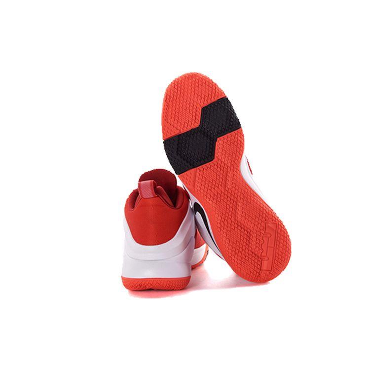 Nike Witness 1 Zoom Witness EP James Round Toe Lace-Up Non-Slip Lightweight Mid-Top Basketball Shoes Men Sneaker Orange White 884277-600