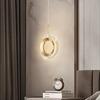 Lampă pandantiv LED cu cristal, rotundă/ovală, design creativ, iluminat modern pentru dormitor, sufragerie, hol, bar, balcon