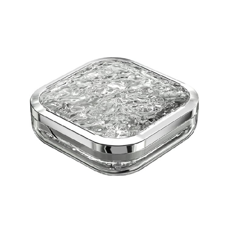 Portable Medication Box with Removable Divider Leak Proof Water Ripples Pills Organizer Medicine Storage Case