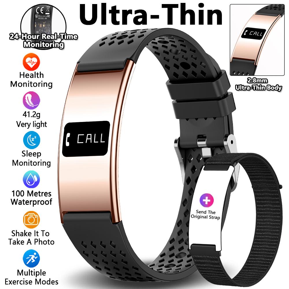 Smart Bracelet Call Reminder Time Display Smart Watch Heart Rate Sleep Monitor Sport Wrist Band Fitness Tracker Pedometer