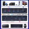 ELEVIEW KVM Switch for 4 KVMs, 4 HDMI Ports, 4K 120Hz/8K 60Hz Compatible, Share Keyboard/Mouse/Monitor, Aluminum Construction, Driverless, Server Mana