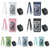 Fashion Adjustable Strap Waterproof Phone Pouch Armband Lightweight Transparent Hanging Neck Bag PVC Touch Screen Dry Bag Pool