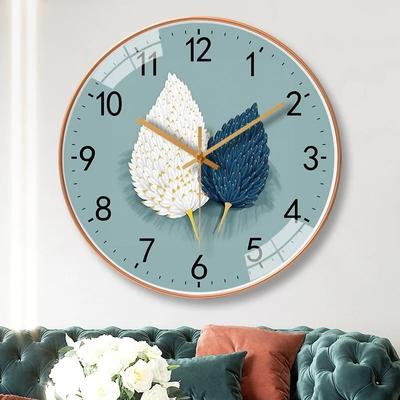 Modern Simple Wall Clock Silent Non-ticking Wall Clock for Kitchen Bedroom Living Room Children's Study
