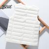 White Goose Down Coat Single-breasted Women Jacket Fall Winter Insulated Vest Sleeveless Padded Round Lightweight