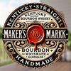 Rundes Metallschild Bar Pub Man Cave Vintage Whiskey Dekor