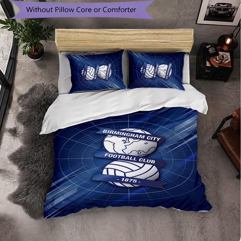 Biancheria da letto a tema Birmingham City Set 3 Pezzi Copripiumino Biancheria da letto Decorativa Per Camera Adolescenti Decorazione Casa