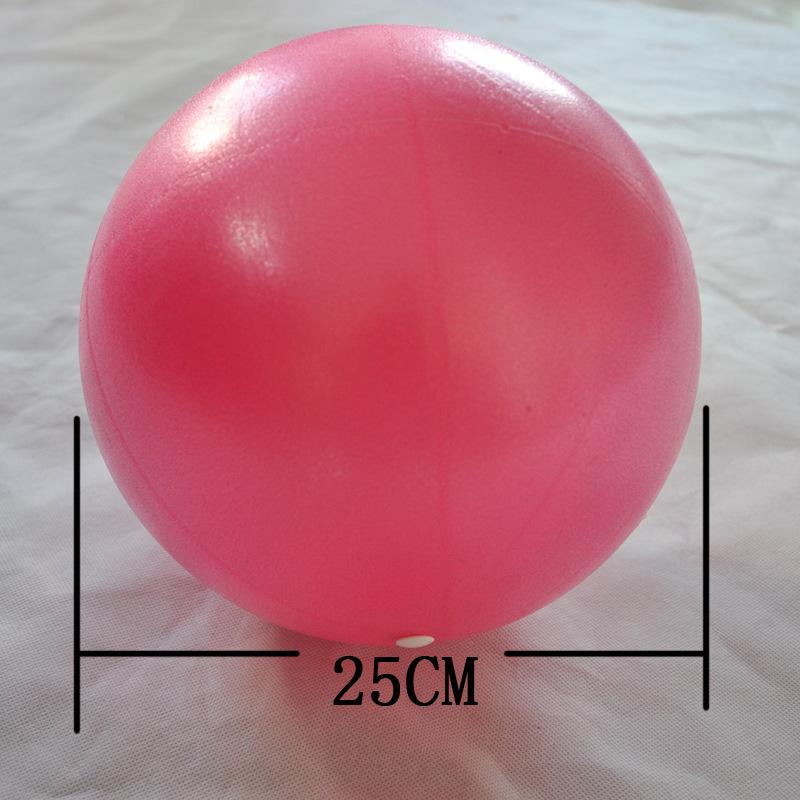 Explosion-Proof 25cm Frosted Mini Pilates Yoga Ball - Wheat Straw Fitness Ball