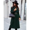French-Inspired Wool Wrap Coat 2025 - V-Neck Single Breasted Coatigan W/ Cinched Belt, Tailored Fully Lined Outerwear for Office To Gala
