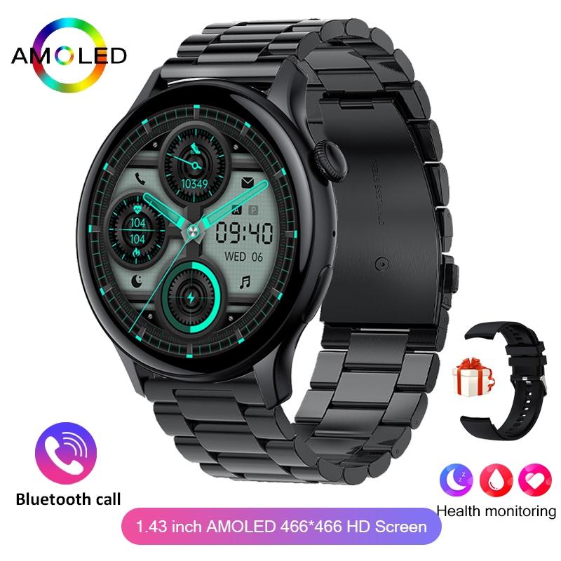 2026 New True AMOLED Smart Watch Ladies Screen Always Show Time 466*466 HD Health Tracker Voice Calling NFC Smartwatch Women