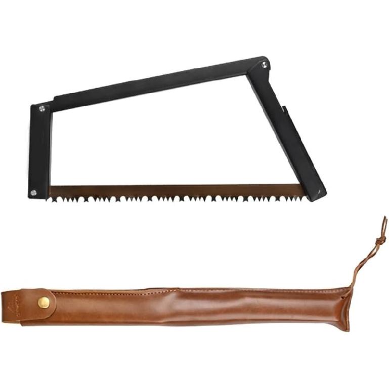 13 Inch Folding Bow Saw Folding Hand Saw,Multifunctional Rectangular Hand Saws for Wood, Bone, Tree Pruning, Camping (black)
