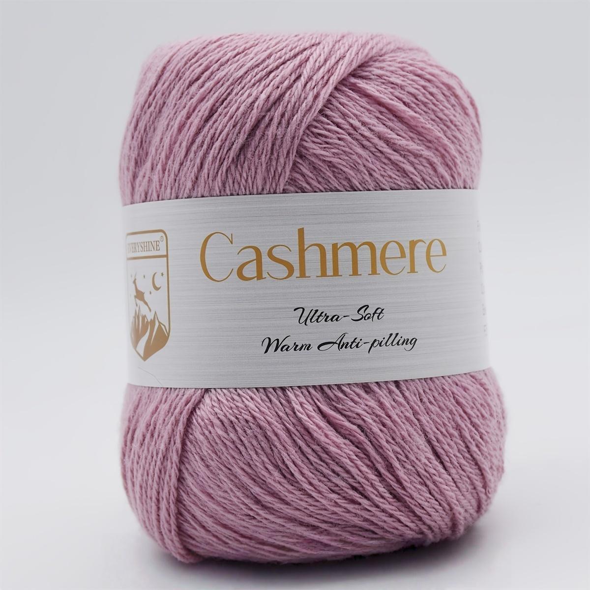 

6 мотков премиальной кашемировой пряжи – 50 г/моток 320 м Мягкая пряжа для вязания и крючком для рукоделия, связанного вручную – Роскошное теплое волокно для шарфов, шапок, свитеров