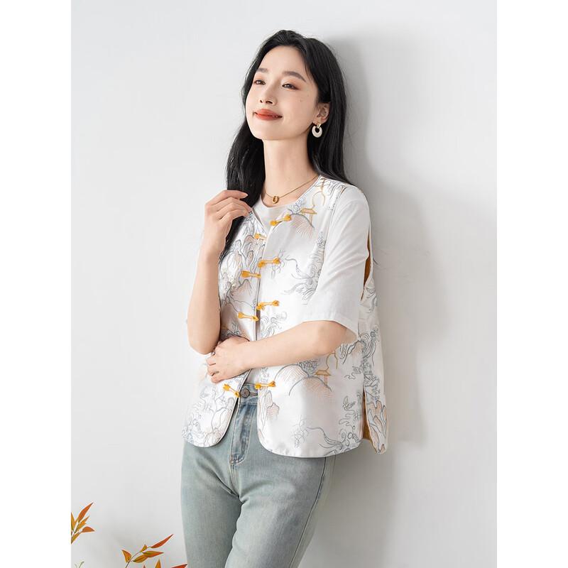 Women s New Chinese Style Embroidered Vest Cardigan