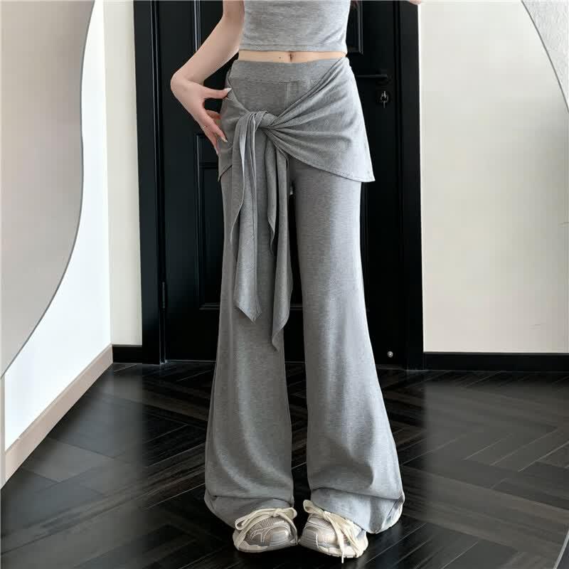 La Chapelle Women s Cooling High-Waist Wide-Leg Pants M
