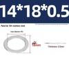 304 Stainless Steel Ultra-Thin Flat Washers - Available in Thickness: 0.1mm, 0.2mm, 0.3mm, 0.5mm