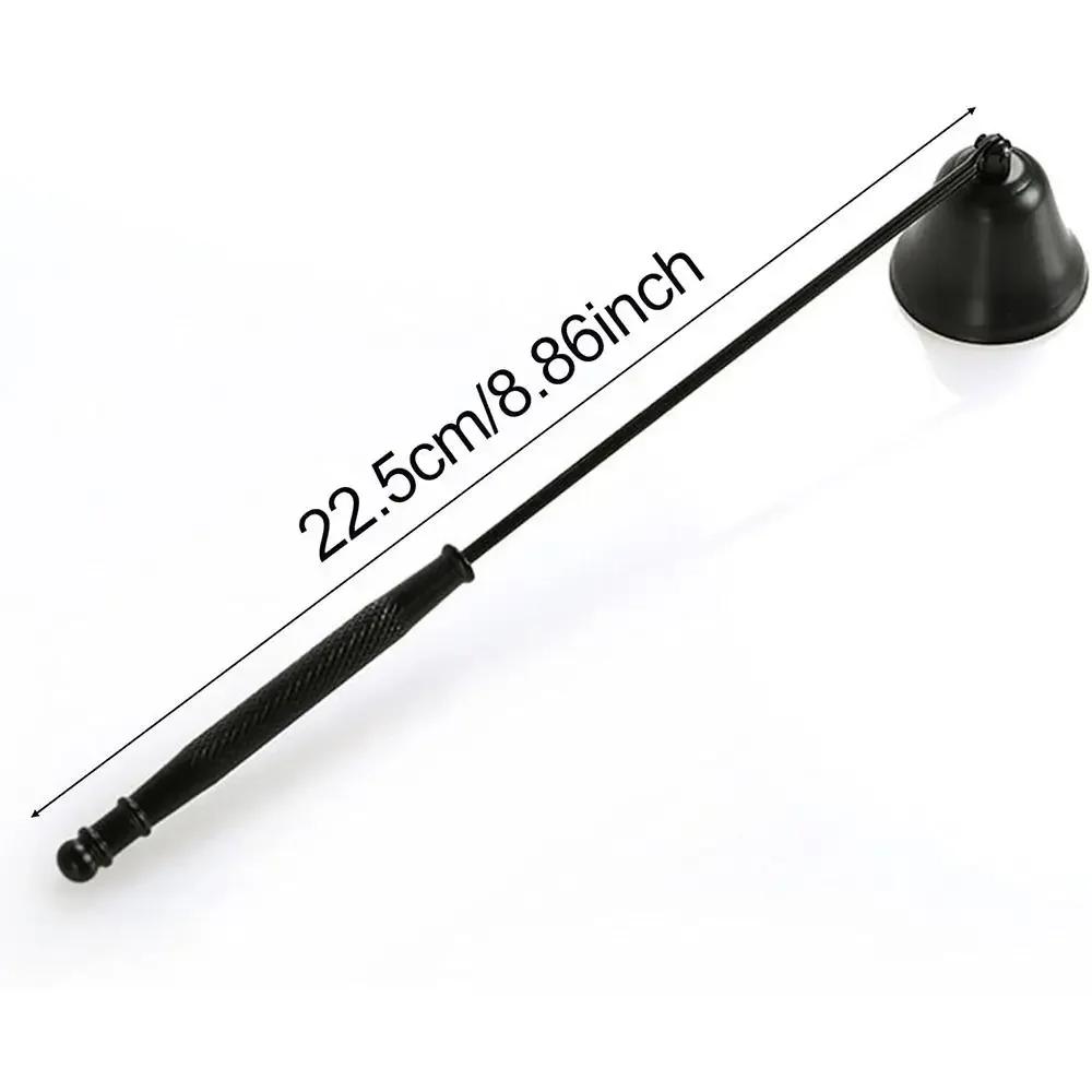 Stainless Steel Candle Extinguisher Bell Shape Cover Anti-Slip Candle Stopper Wick Snuffer with Long Handle