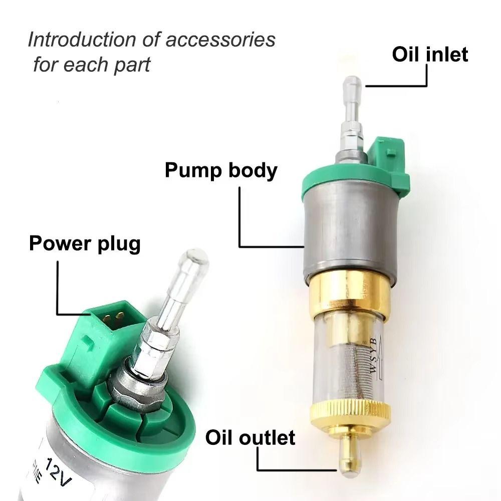 Quick Warmth Fuel Pump 12V Quiet Diesels Heater Car Air Diesel Parking Oil Pump  Motorhomes