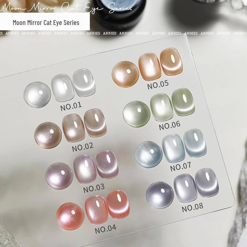 

Enni Shi Yue 2025 Porcelain White Cat Eye Gel Nail Polish - Salon Exclusive