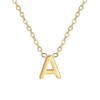Stylish Women's Non-fading Titanium Steel Letter Pendant Necklace - 26 Unique Designs