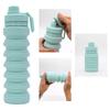 750ML Durable Silicone Folding Water Bottle Lightweight Folding Water Bottle BPA Free Sports Folding Bottle for Outdoor