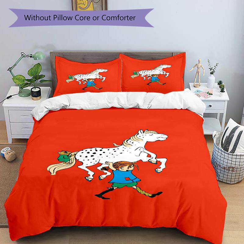 Horse Child Journey Print 3Pcs Bedding Setduvet Cover With 2 Bedropillowcase Home Birthday Gift