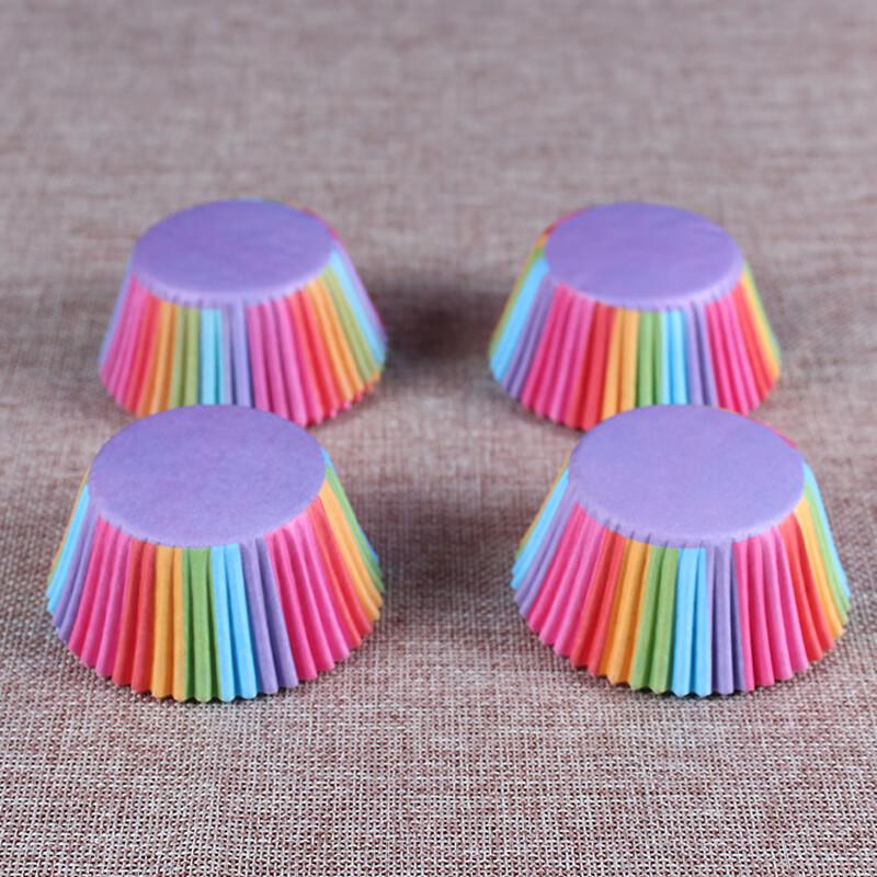 Changbaosen Rainbow Cake Paper Cups