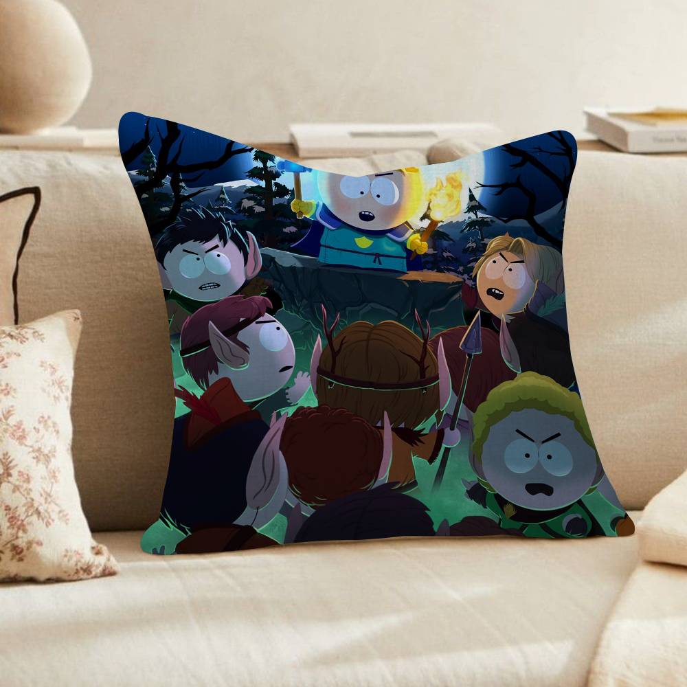 Cartoon Anime Funny South ParkP Pillow Pillow Cushion Cover Pillowcase Living Room Sofa Home Decor Customized