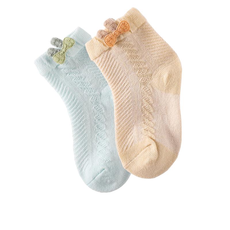2Pair/lot New Newborn Socks Summer Thin Boys and Girls Baby Socks