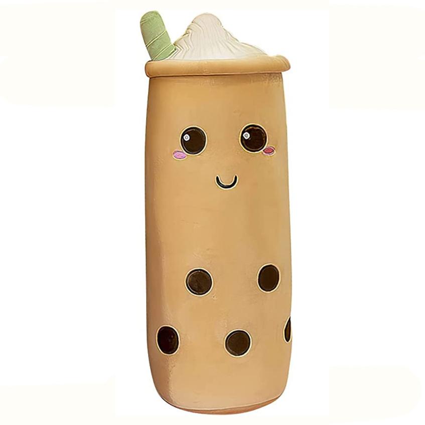 

Giant Cartoon Bubble Milk Tea Cup Plush Doll Toy Pillow Cushion Home Decor Gift 40cm/15.75in коричневый