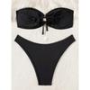 Sequins Shiny Mesh Bandeau Bikini Female Swimsuit Women Swimwear Two-pieces Bikini Set Brazilian Bather Bathing Suit Swim Lady