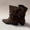 Fashion Ankle Boots for Women Suede Pointed Toe Heeled Shoes Fashion Chunky New Winter 2025 Elegant High Heels Snow Boots Woman Botas