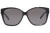Balenciaga Asian BB0135SA Gray Women's Sunglasses, Fit, 001, Black/Gold,