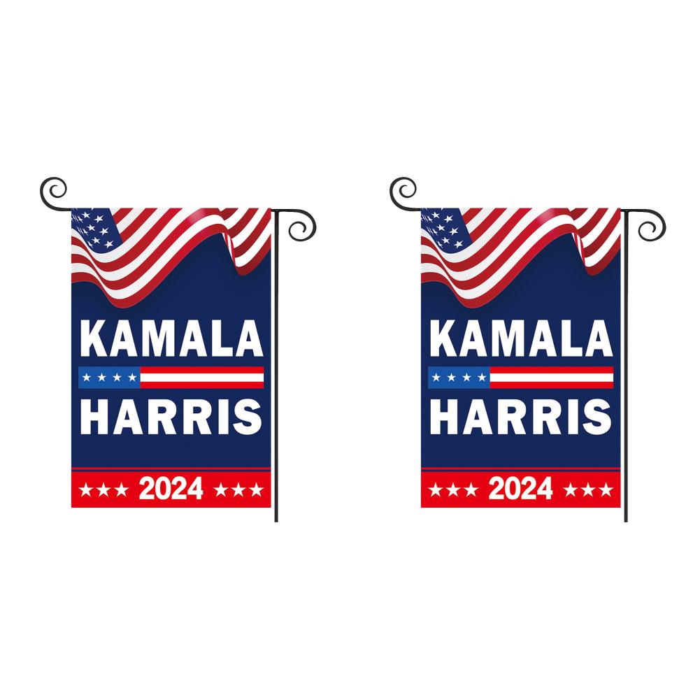 1-5Pc Kamala Harris 2024 Bandeira de jardim com cores vivas Bandeira Kamala Harris Bandeira de quintal Kamala Harris para eleição presidencial americana